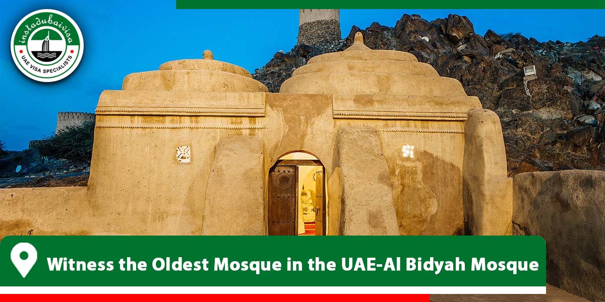 witness the oldest mosque in the uae al bidyah mosque from intsadubaivisa